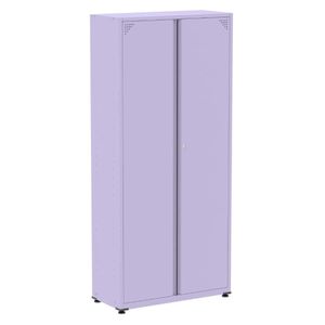 Armário Alto 2 Portas Pandin 80 Cm (largura) Inmetro Estrutura E Portas Aço Lilás C- Chave