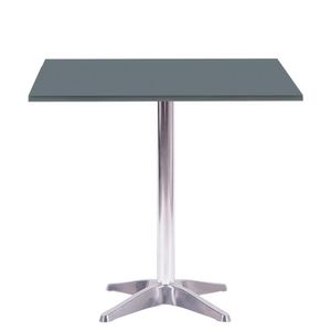 Mesa Delta Em Alumínio 75 Cm (alt) Base Em X Tampo Mdp Quadrado 70 Cm (larg) X 2,50 Cm (alt) Grafito
