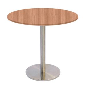 Mesa Bistrô Beta 112,50 Cm (alt) Disco Redondo Tampo Mdp Redondo 70 Cm (larg) X 2,50 Cm (alt) Noce Naturalle