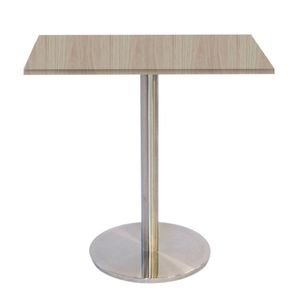 Mesa Bistrô Beta 112,50 Cm (alt) Disco Redondo Tampo Mdp Quadrado 70 Cm (larg) X 2,50 Cm (alt) Casablanca
