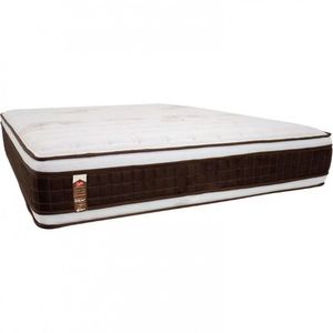 Colchão Queen Size Castor Sellect P Double Com Molejo Marrom Com Bege