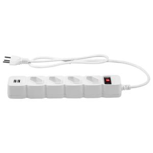 Filtro De Linhas Intelbras Epe 204 Bc 4 Tomadas 2 - 4824204 Branco Bivolt