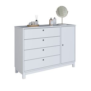 Cômoda Lucy De Madeira Maciça Branco