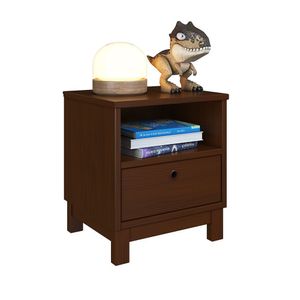 Mesa De Cabeceira Lucy De Madeira De Maciça Walnut