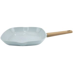 Grill Em Alumínio Com Revestimento Cerâmico Antiaderente Norma 28cm 2,1l Fracalanza Cinza