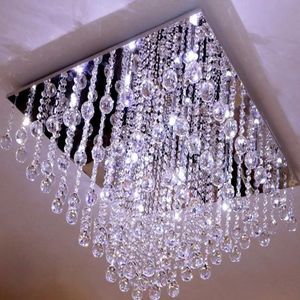 Lustre Para Sala, Quarto Em Cristal K9 Base 42x42 Alt.40cm
