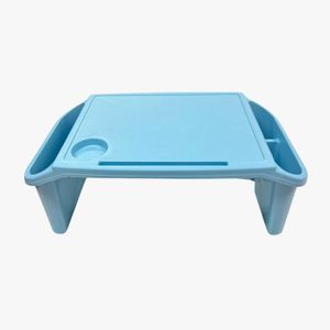 Kit 3 Bandeja Mesa Colo Apoio Comer Refeição Cama Suporte Notebook Azul