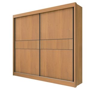 Guarda Roupa Casal 2 Portas 6 Gavetas Cancun Ripado-cinamomo Móveis D'doro