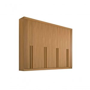 Guarda Roupa Casal 8 Portas 8 Gavetas Daymont Ripado-cinamomo Móveis D'doro