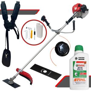 Máquina De Cortar Grama CG430P TB Anmax 43CC + Óleo Stihl 2T