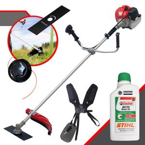 Roçadeira Anmax CG430P-TB 43CC 9.000RPM 2HP + Óleo Stihl 2T