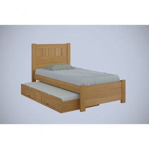 Cama Solteiro Com Cama Auxiliar - Primícia Plus-cinamomo - Móveis D'doro
