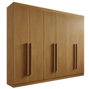 Guarda Roupa Casal 6 Portas 6 Gavetas Da Vinci Plus-cinamomo Móveis D'doro