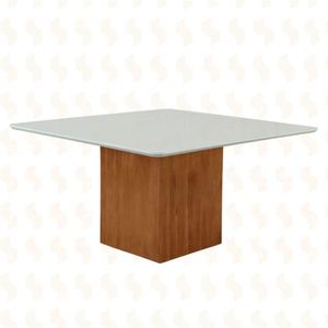 Mesa De Jantar Mdf Laminado - Alice-1,20x1,20m - Art Salas