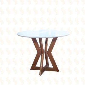 Mesa De Jantar Madeira Maciça - Ibiza-1,0x1,0m - Art Salas