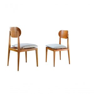 Kit 2 Cadeiras Maciça Encosto Anatômico London Sala Nobre