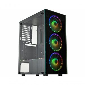 Gabinete Gamer Kmex Cg-bl10 Led Rgb