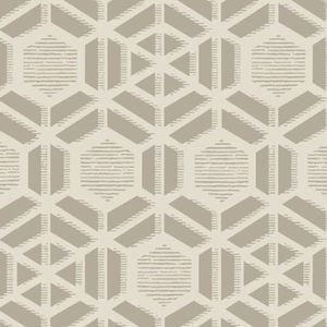 Papel De Parede Capri Geométrico Bege 190512602