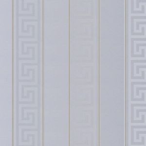 Papel De Parede Versace V Listrado Cinza 935245