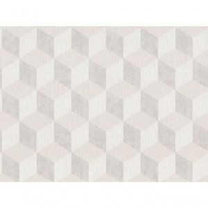 Papel De Parede Inspire Geométrico 3d Bege E Creme 220363