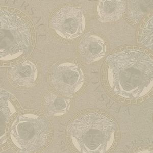Papel De Parede Versace V Moderno Prata 384613