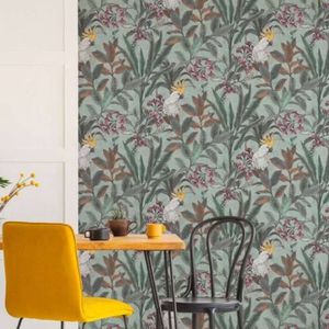 Papel De Parede Famous Garden Folhagem Verde 397482