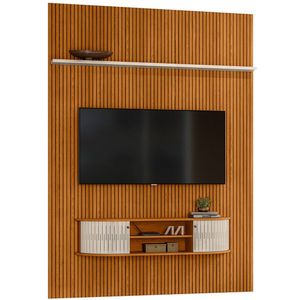 Home Suspenso Para Tv 65 Polegadas 2 Portas New Cassino Cinamomo/off White