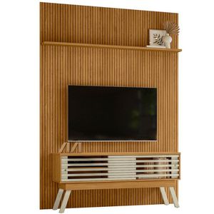 Painel Para Tv 65 Polegadas Composição Bancada Premax Cumaru/opala