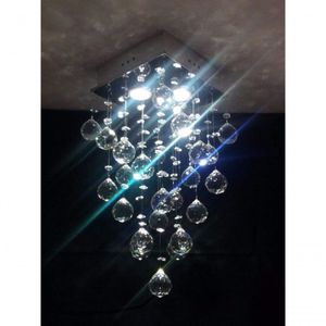 Lustre Para Sala, Quarto, Cozinha Em Cristal K9 Base 20x20 50cm