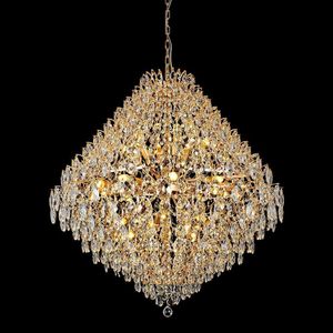 Querolustre Diamante 351fg - D.100cm X 113cm Altura Dourado