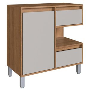 Gabinete Suspenso 1 Porta E 2 Gavetas 80 Cm Bl2001 Mell Arenas Faem Mell Arenas