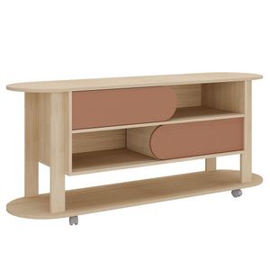 Rack Bancada Para Tv 65 Pol 150 Cm 4618 Naturale Terracota Arly Naturale Terracota