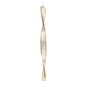 Lustre Pendente Skylight Dna 3078l Led Bivolt Dourado-translucido