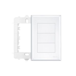 Placa Cega Com Suporte Fame Evidence 4x2 Branco