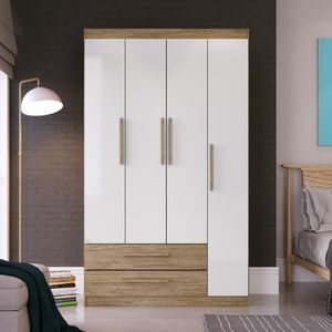 Guarda Roupa 4 Portas E 2 Gavetas Rp4021 Exclusive Decibal