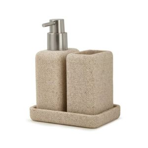 Conjunto Para Banheiro Em Poliresina Com 3 Peças Mart