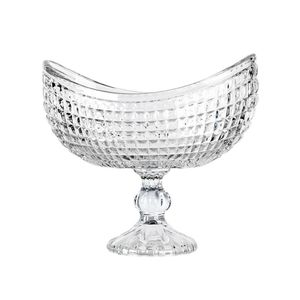 Centro De Mesa Com Pé Em Cristal Ecológico Framentti 26x15,5cm Full Fit