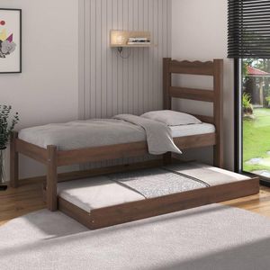 Bicama De Madeira Maciça Para Colchão 78/88x188cm Multimóveis Cr35257 Imbuia