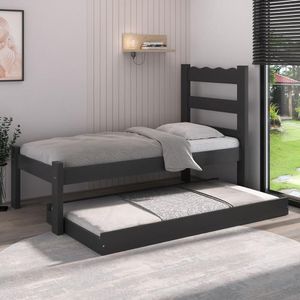 Bicama De Madeira Maciça Para Colchão 78/88x188cm Multimóveis Cr35257 Preto