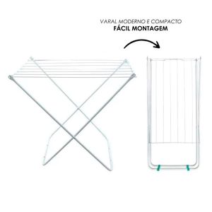 Varal De Chão Portátil - Branco