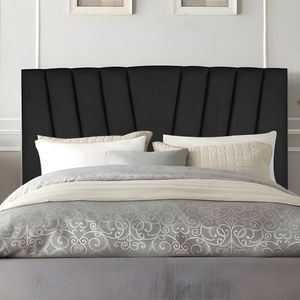 Cabeceira Casal Queen Size Cama Estofada 160 Cm Lile Linho preto