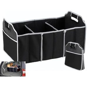 Organizador De Porta Malas Com 3 Divisorias E Bolsos Automotivo