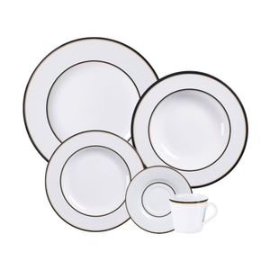 Aparelho De Jantar Tramontina Sienna Em Porcelana Decorada 30 Peças