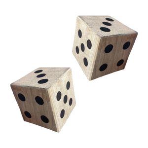 Kit 2 Dados 6 Lados Para Jogos Rpg, Clube, Festa, Jogos Familiares Preto