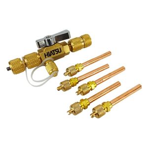 Kit 1 Válvula Removedora Extratora De Núcleos Vcrh-1 Com 5 Válvula Schrader 1-4 50mm 1 Unidade