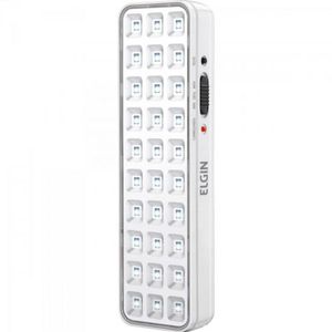 Iluminacao De Emergencia C/30 Leds 2w Bivolt Branco Frio Elgin