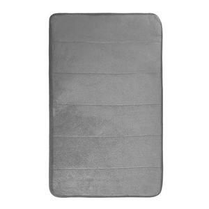Tapete Soft Para Banheiro Antiderrapante 40x60cm - Cinza