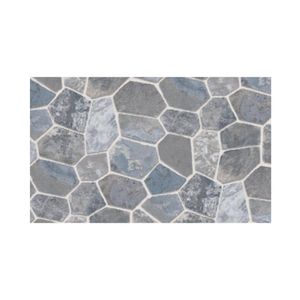 Papel De Parede Adesivo Pvc Pedras Cinzas Lavável 5m X 45cm