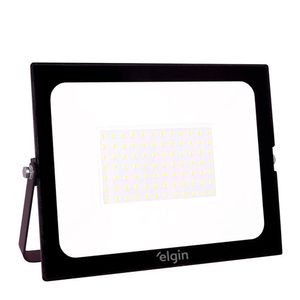 Refletor Led Elgin 30w 6500k Preto.