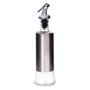 Galheteiro Azeite Vinagre 300ml Vidro Com Dosador Aço Inox